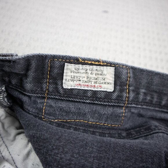 Levi's Premium 501 Faded Black Wash Denim 34x34 - Picture 6 of 8